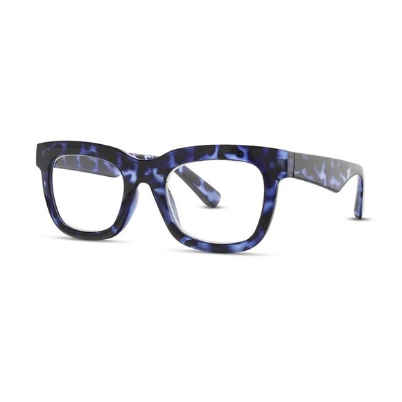 Ryan Simkhai Eyeshop Stella Blue Light Glasses in Blue Tortoise - Picture 3 of 6